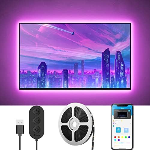 Govee 10FT TV LED Backlight, TV Lights with App Control, 64+ Scene Modes, Music Sync, RGB Color Chan | Amazon (US)