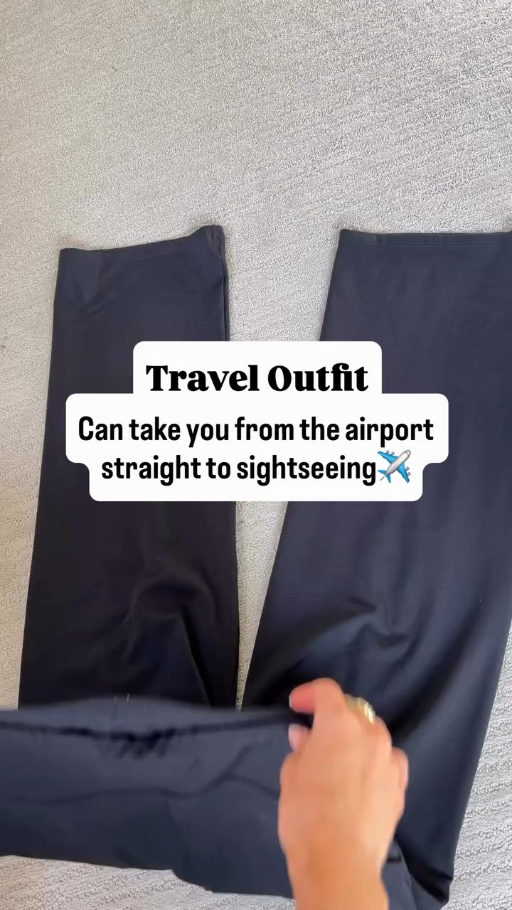 Travel Outfit that can take you from the airport straight to sightseeing✈️🙌🏼 Just comment ‘TRAVEL’ and I’ll send you all the details!

-These wide leg trouser yoga pants are unbelievably comfortable, but still look so polished.
-This ProKloud strapless bra actually stays in place thanks to the 360° silicone grip. It’s soft and stretchy, and also comes with removable straps.

Airport fashion, travel style, Amazon partner, mom style, summer outfit, work pants, casual outfit, effortless chic style

#LTKTravel #LTKPetite #LTKootd