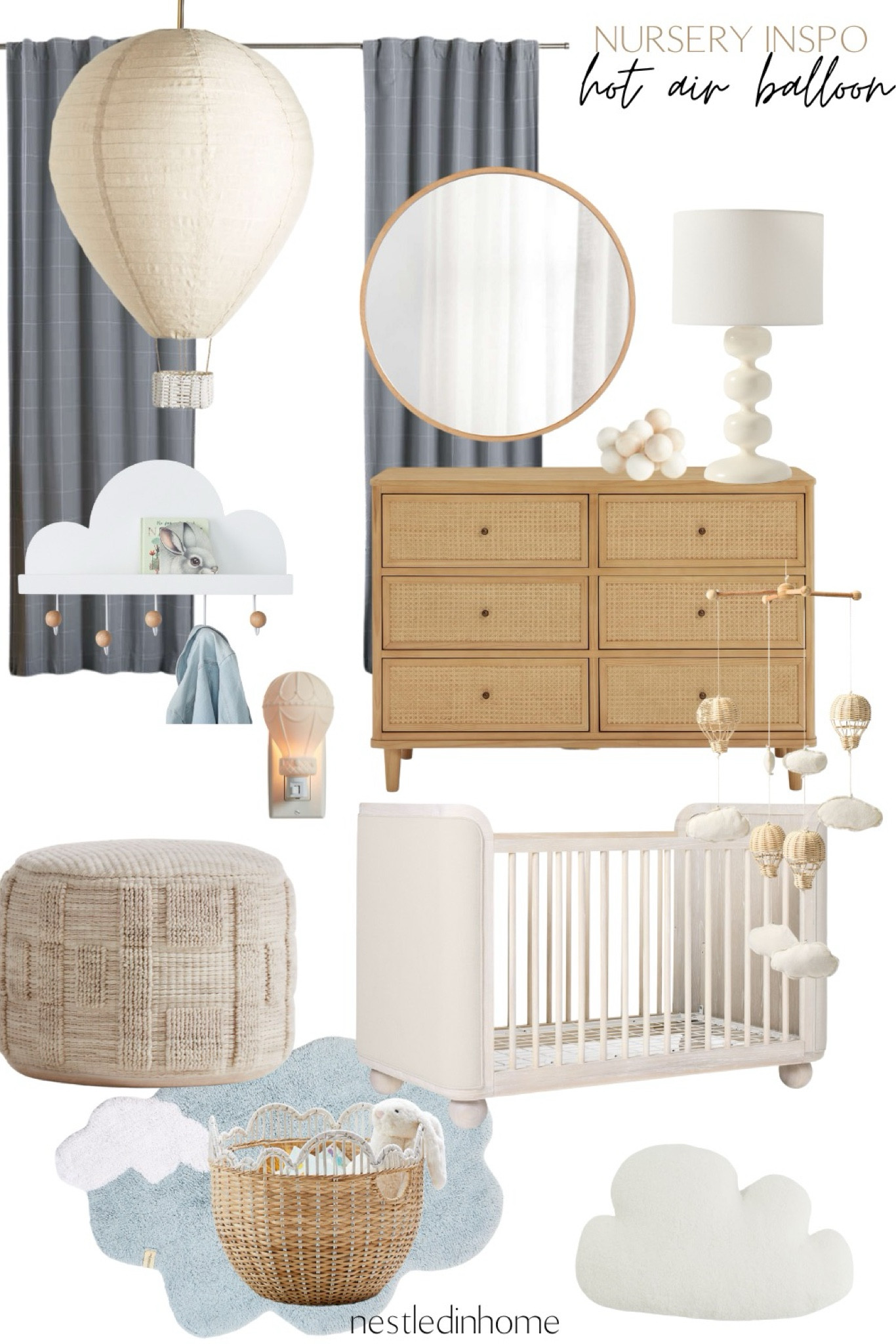 Whimsical hot air balloon Nursery ☁️

#LTKHome #LTKBaby