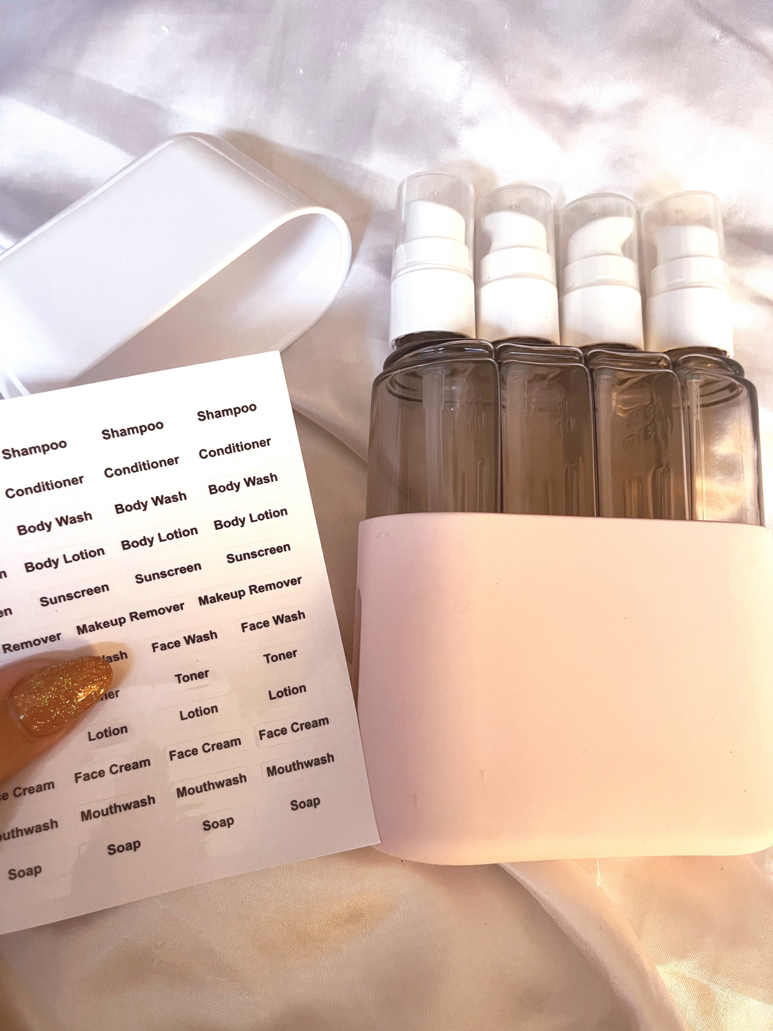 The perfect travel containers ! They come with labels, too!

Ltkfindsunder50 / ltkfindsunder100 / LTKsalealert / LTKhome / travel / travel size / travel accessories / travel bottles / travel size bottle / label / labels / travel size beauty / travel containers / containers / travel finds / Amazon / Amazon finds / Amazon travel finds / travel hack

#LTKTravel #LTKSeasonal #LTKStyleTip