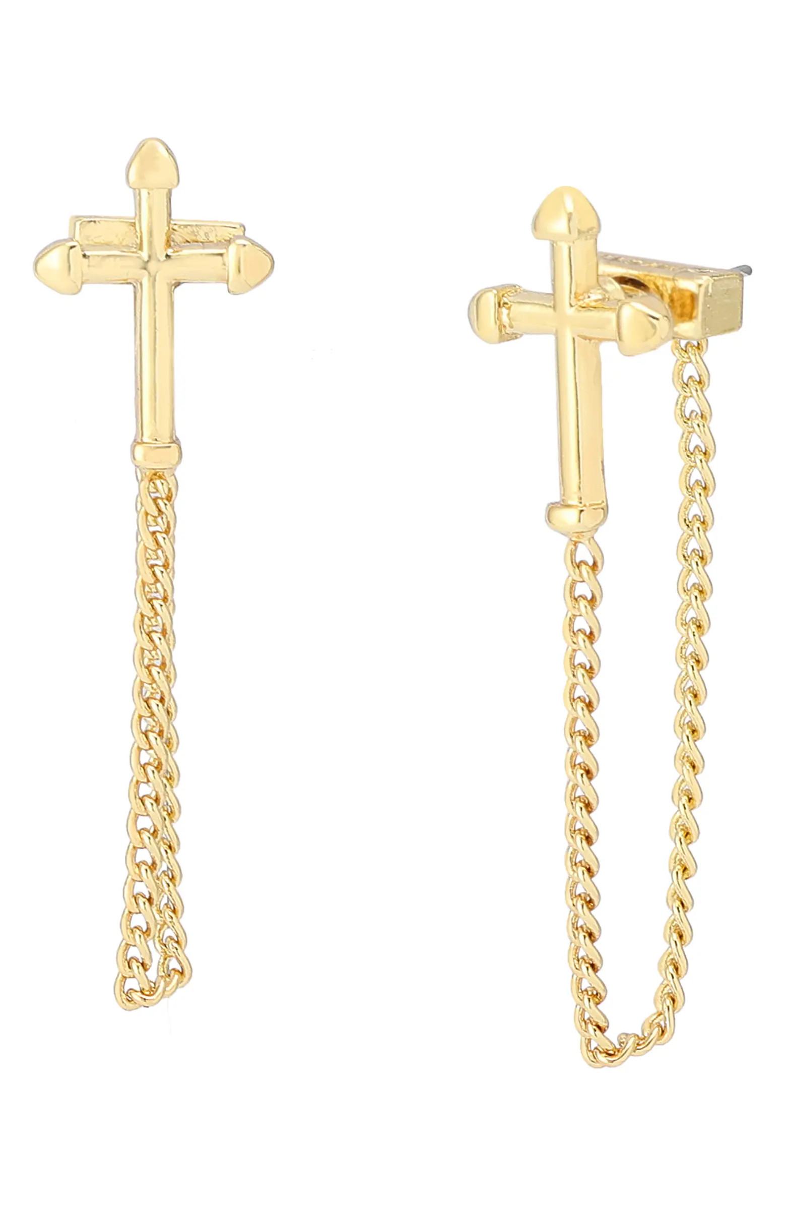 Cross Front/Back Earrings | Nordstrom