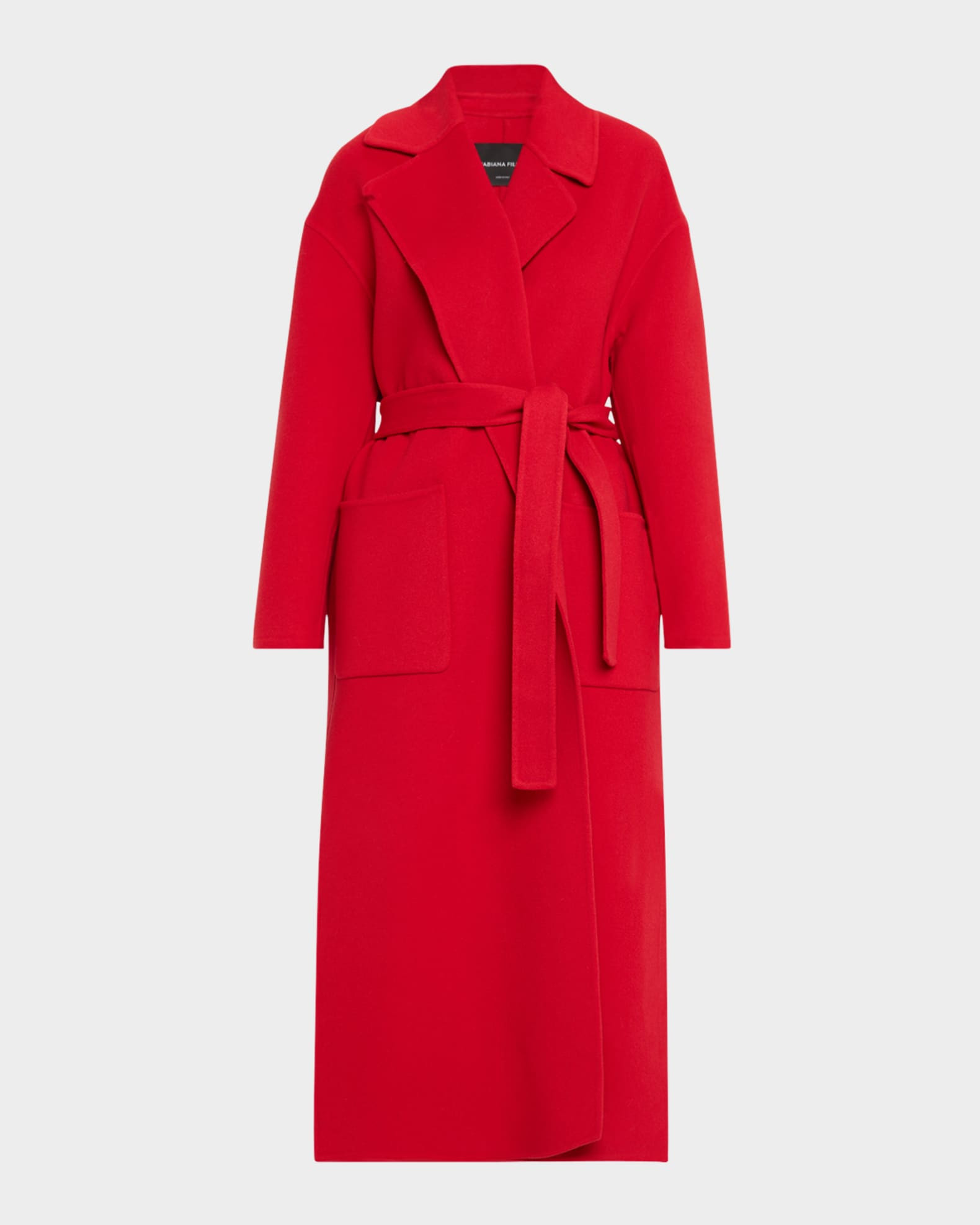 Wool-Cashmere Wrap Coat | Neiman Marcus