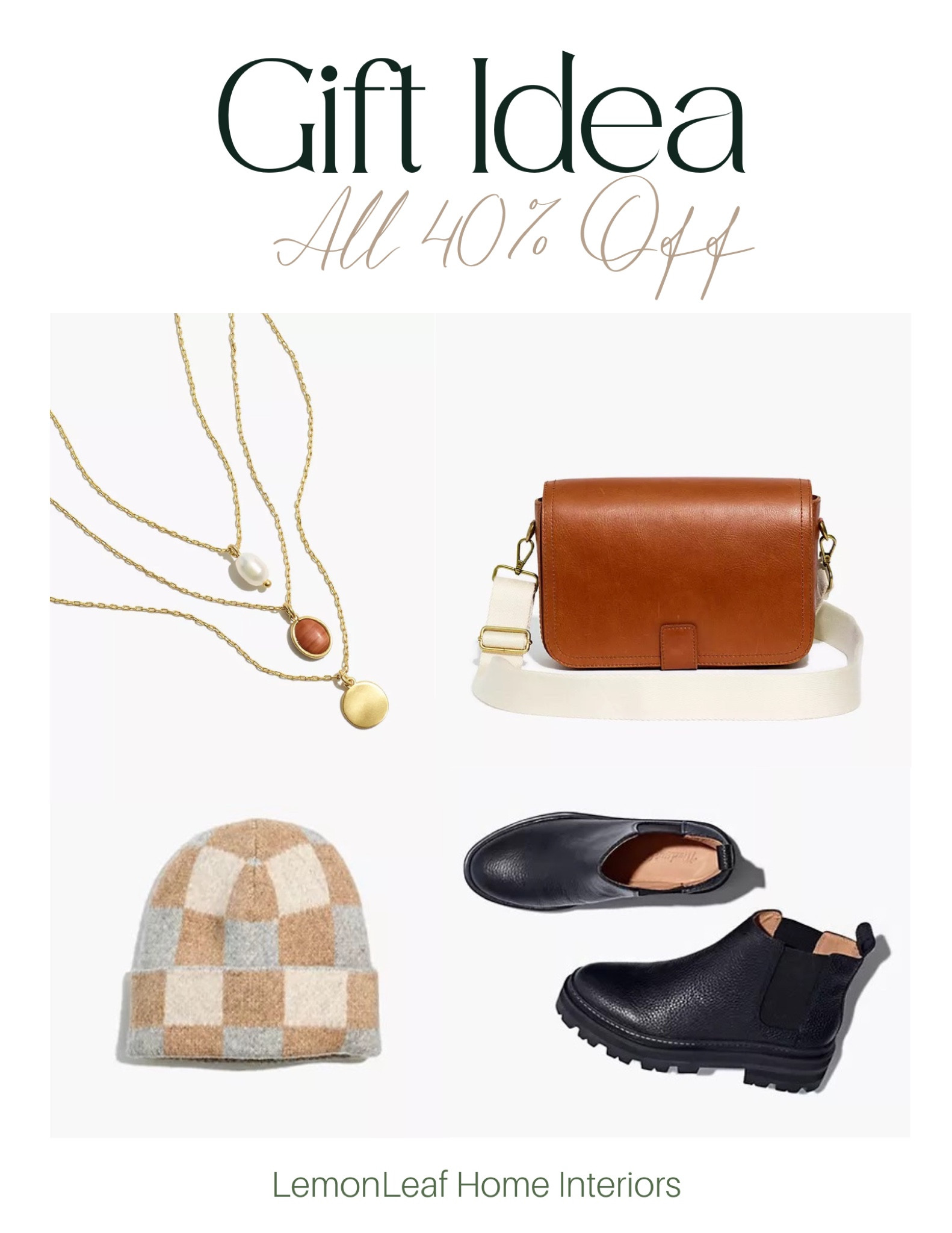 50% off today at madewell 
Gift ideas
Christmas gifts for her 
Leather bag
Bernie
Necklaces 
Leather boots 



#LTKsalealert #LTKGiftGuide #LTKCyberweek