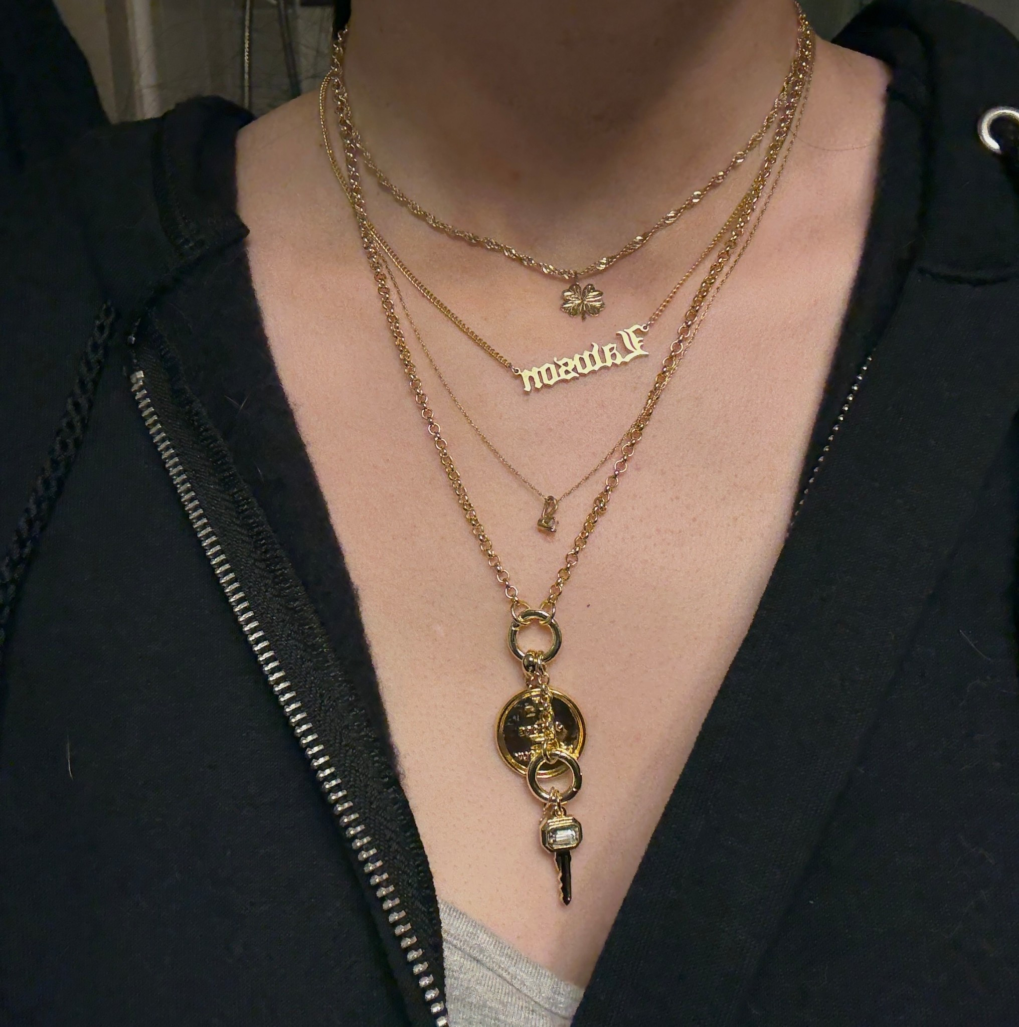 Today’s neck stack


#affordablejewelry #finejewelry #14kgoldnecklace #jewelryinspo #necklaces #necklaceinspo #necklacestack