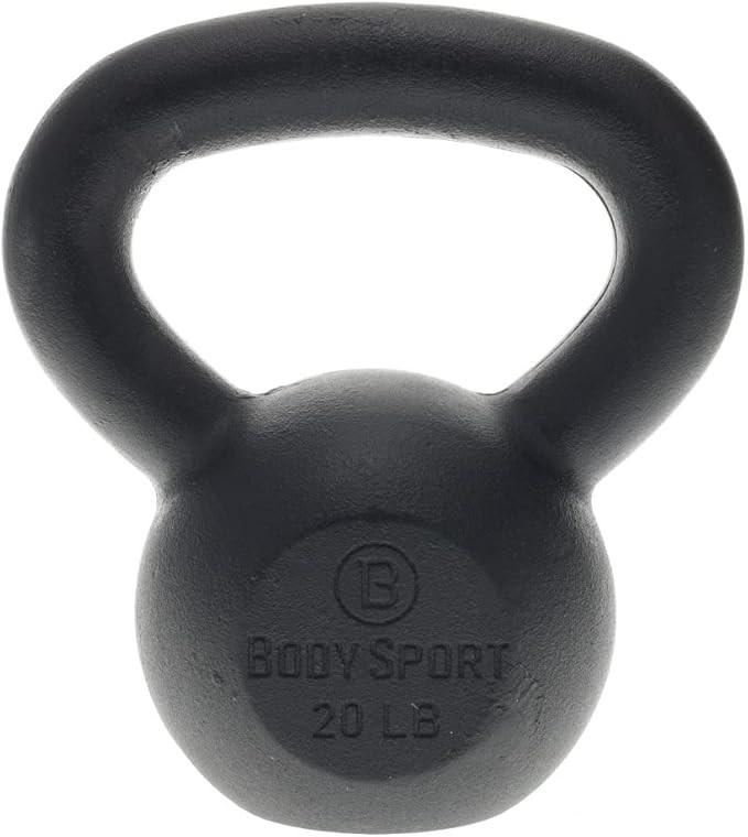 Body Sport Cast Iron Kettlebell - Professional Weight Training Equipment for Home & Gym Workouts | Amazon (US)