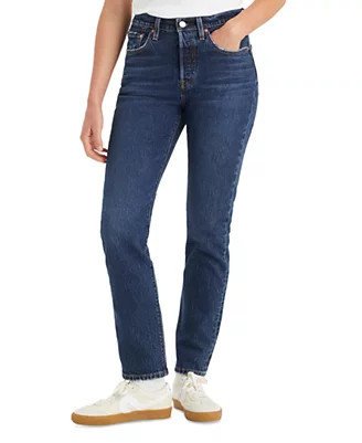 Women's Leo Raw-Cut Crewneck Sweatshirt & 501 Jeans | Macy's