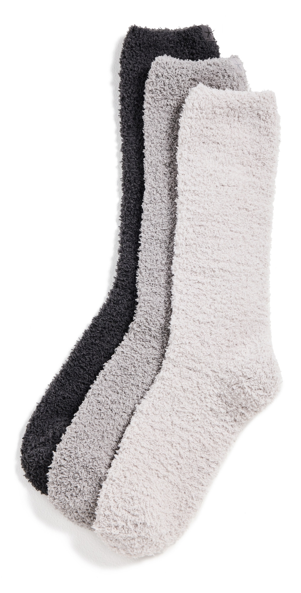 Barefoot Dreams CozyChic 3 Pair Sock Set Carbon Multi One Size | Shopbop