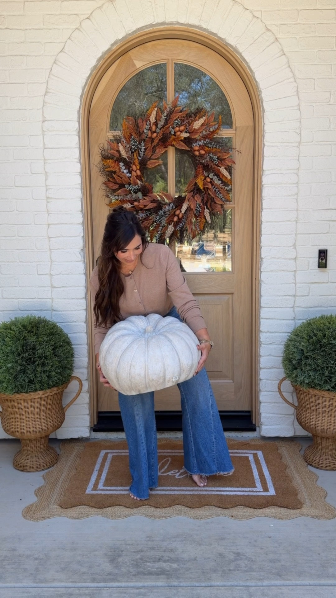 I knew these concrete pumpkins were going to be good, but WOW did they exceed my expectations. 🎃🤎

The quality is a solid 10/10, they’re SO heavy, and they have that timeless look I know I’ll be pulling out year after year. Definitely a new staple in my fall decor.

And yes, my face while lifting the box says it all. 😂 Remember to lift with your legs, friends. These babies are SOLID.

Pretty sure these just inspired my entire fall porch. 🍂

#LTKSeasonal #LTKHome