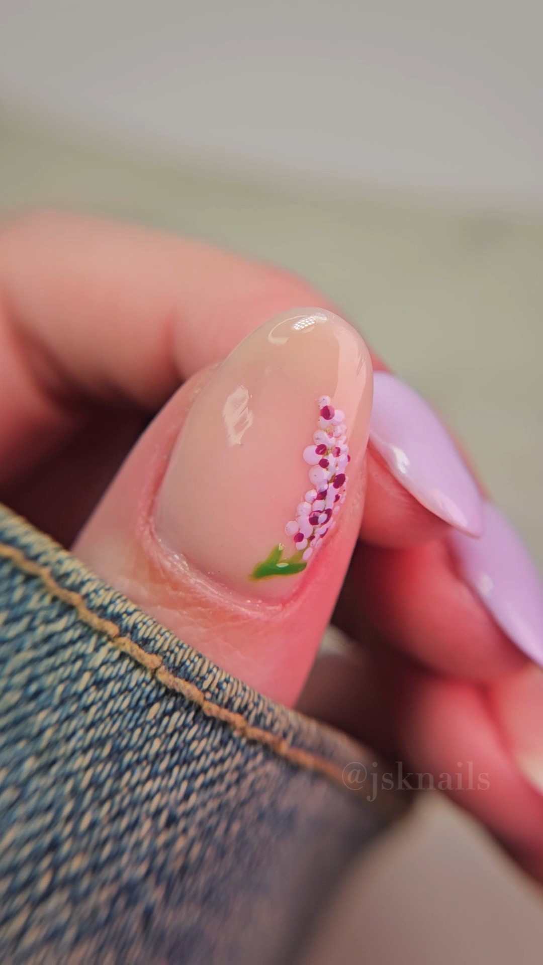 simple diy lavender nails 🪻🪻🪻

#LTKbeauty #LTKstyletip #LTKVideo