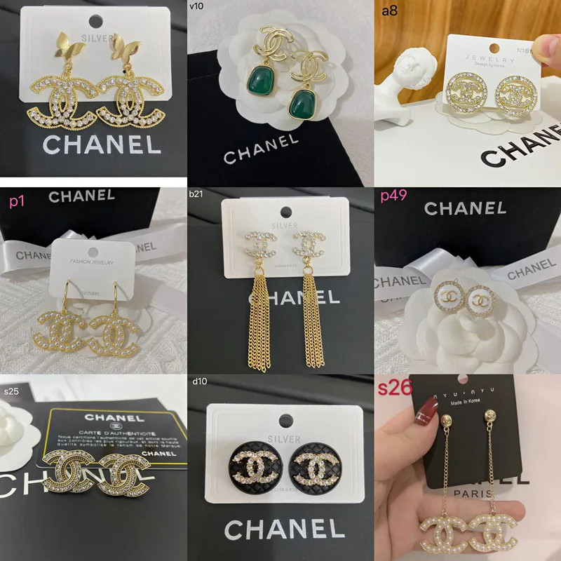 Chanel Dupe Earrings Pearl Earring Stud Earrings With Gift And Box Good Quality From Booklist, $1... | DHGate