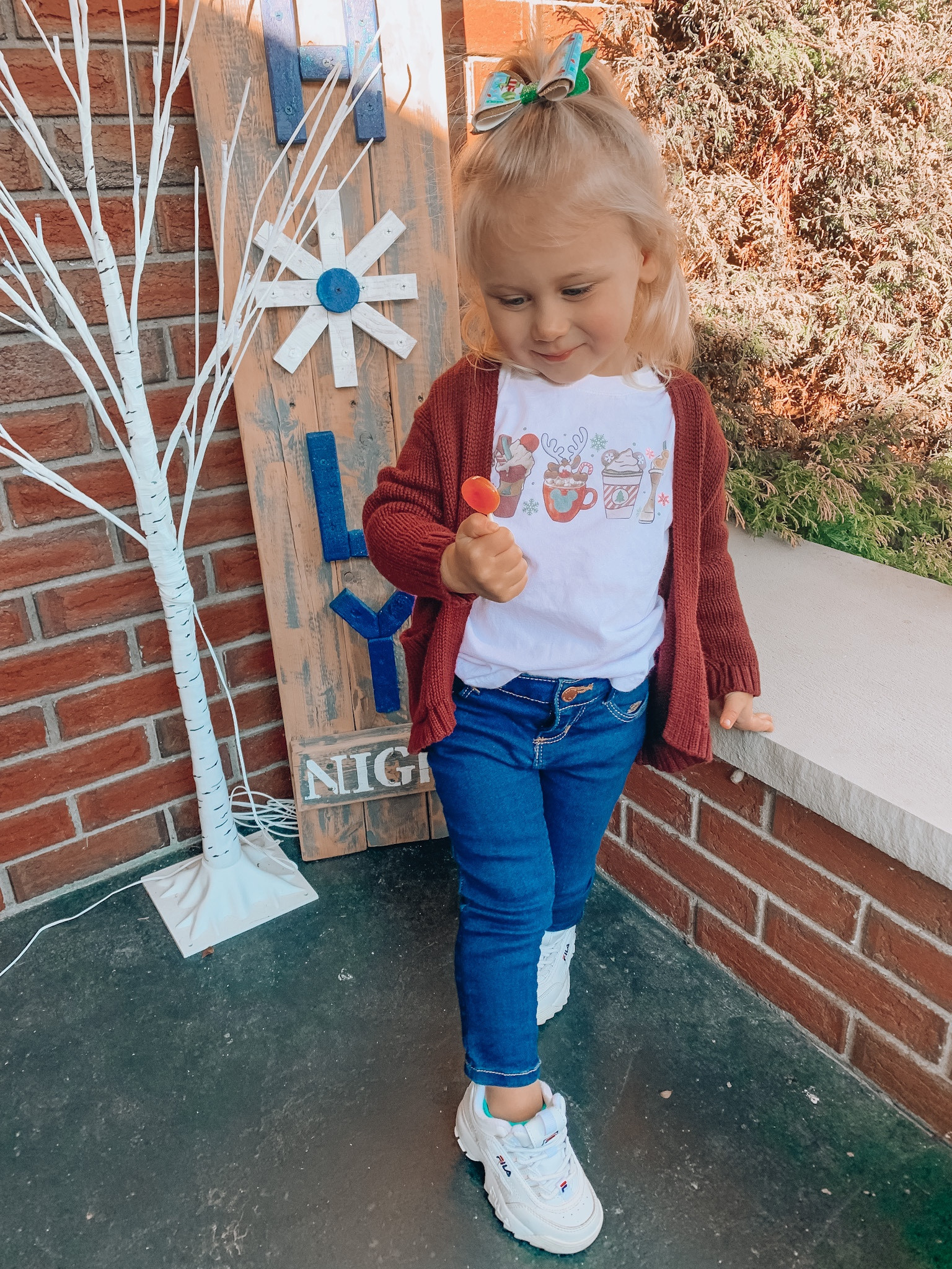Christmas shirt. Christmas graphic tee. Filas. Toddler style. Holiday style. Coffee. 

#LTKshoecrush #LTKHoliday #LTKkids