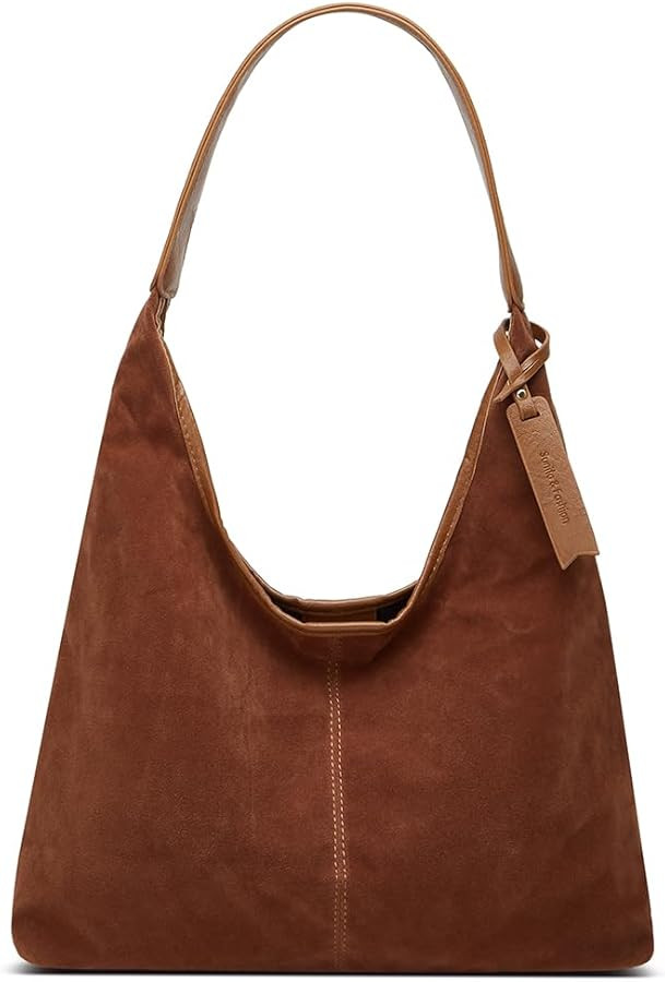 Womens Fashion Shoulder Bags Large Tote Bag Retro Purse Handbag Casual Work Ladies Top Handle Sat... | Amazon (US)