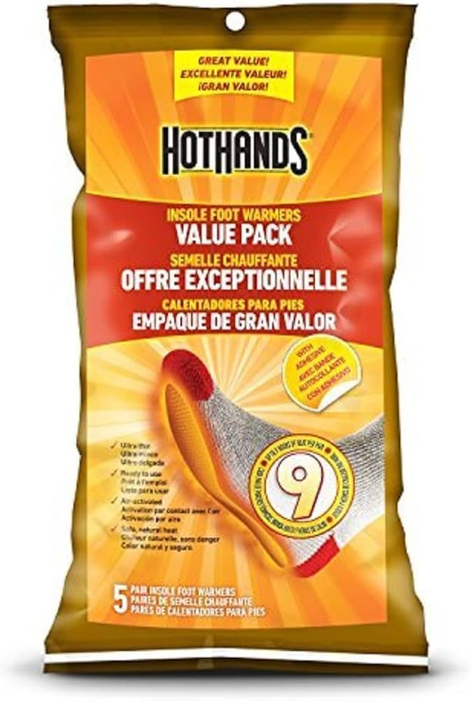 HotHands Insole Foot Warmers With Adhesive Value Pack (5-Pairs) | Amazon (US)