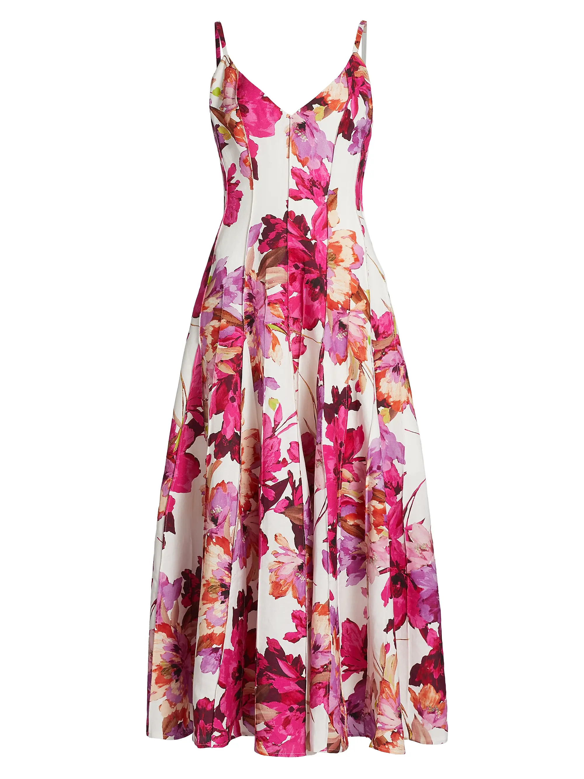 Michah Floral Panelled Midi-Dress | Saks Fifth Avenue