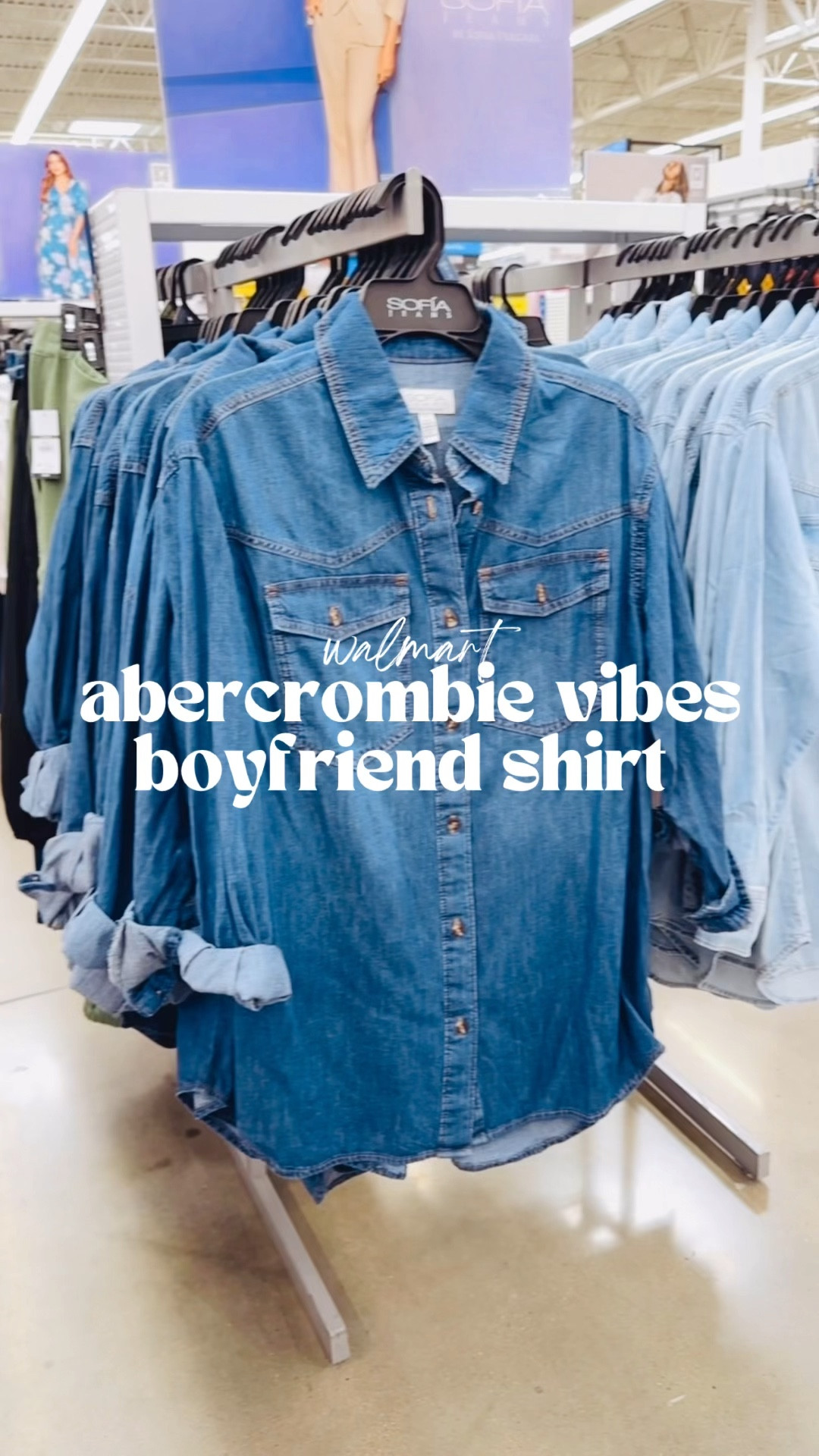 Abercrombie vibes boyfriend denim shirt at Walmart! Abercrombie sells this for $70 and it’s only $24 at Walmart! Highly rated, relaxed fit and comes in 4 colors!

#LTKFindsUnder50 #LTKSaleAlert #LTKMidsize