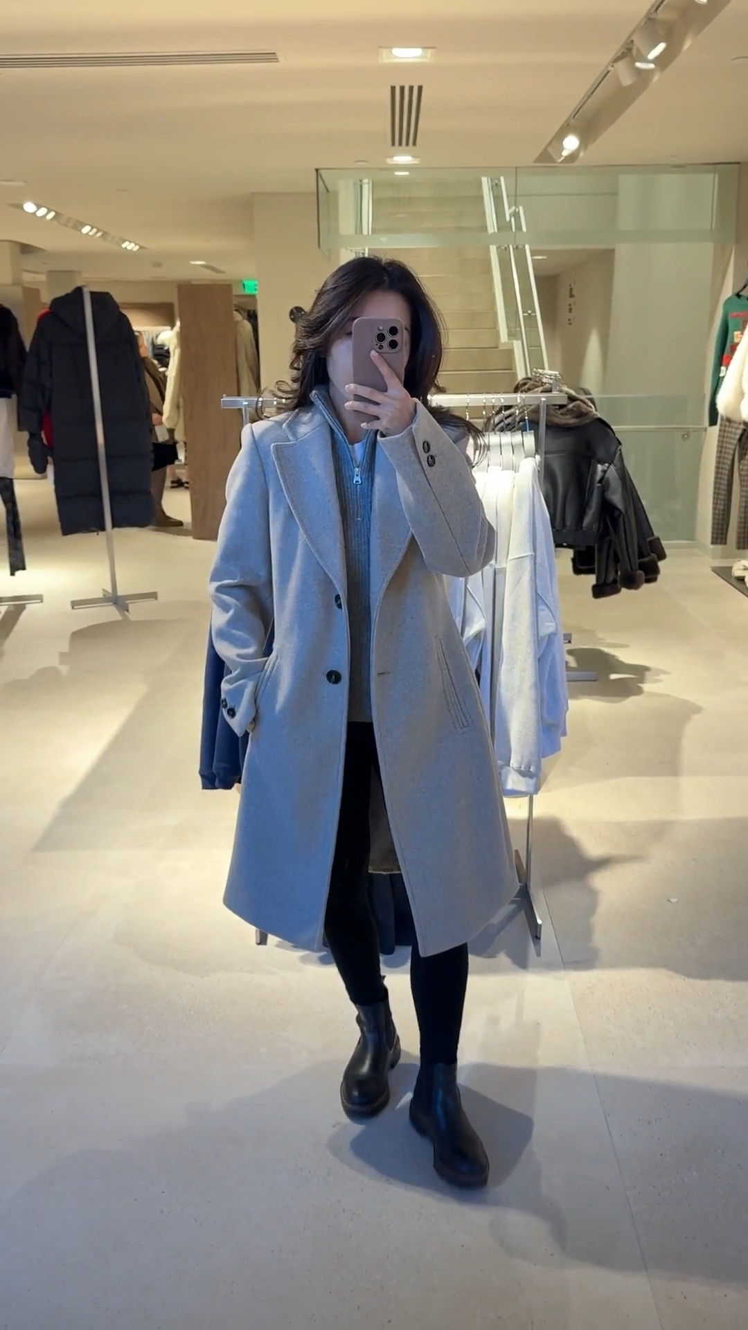 Zara winter try on-

• neutral coat XS under $80 in several colors, structured shoulders, lined and medium weight. Tailored classic fit, sleeves a little long on me.

• Quince merino wool half zip sweater xs

• Caslon Chelsea boots size 5

Petite friendly winter outfit, winter coat, ankle boots

#LTKWorkwear #LTKFindsUnder100 #LTKPetite
