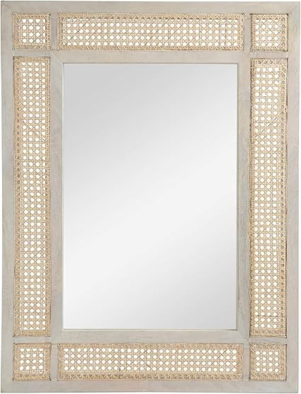 GDF Studio Hazel Boho Mirror with Wicker Caning, Natural | Amazon (US)