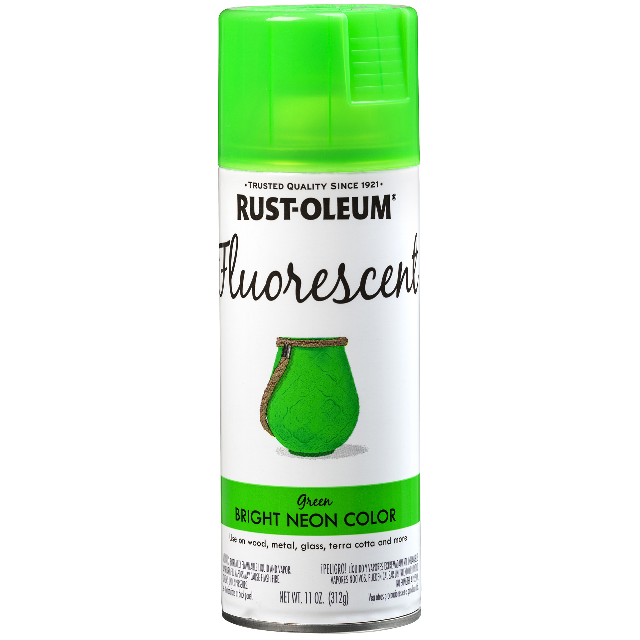 Fluorescent Green, Rust-Oleum Specialty Flat Spray Paint- 11 oz | Walmart (US)