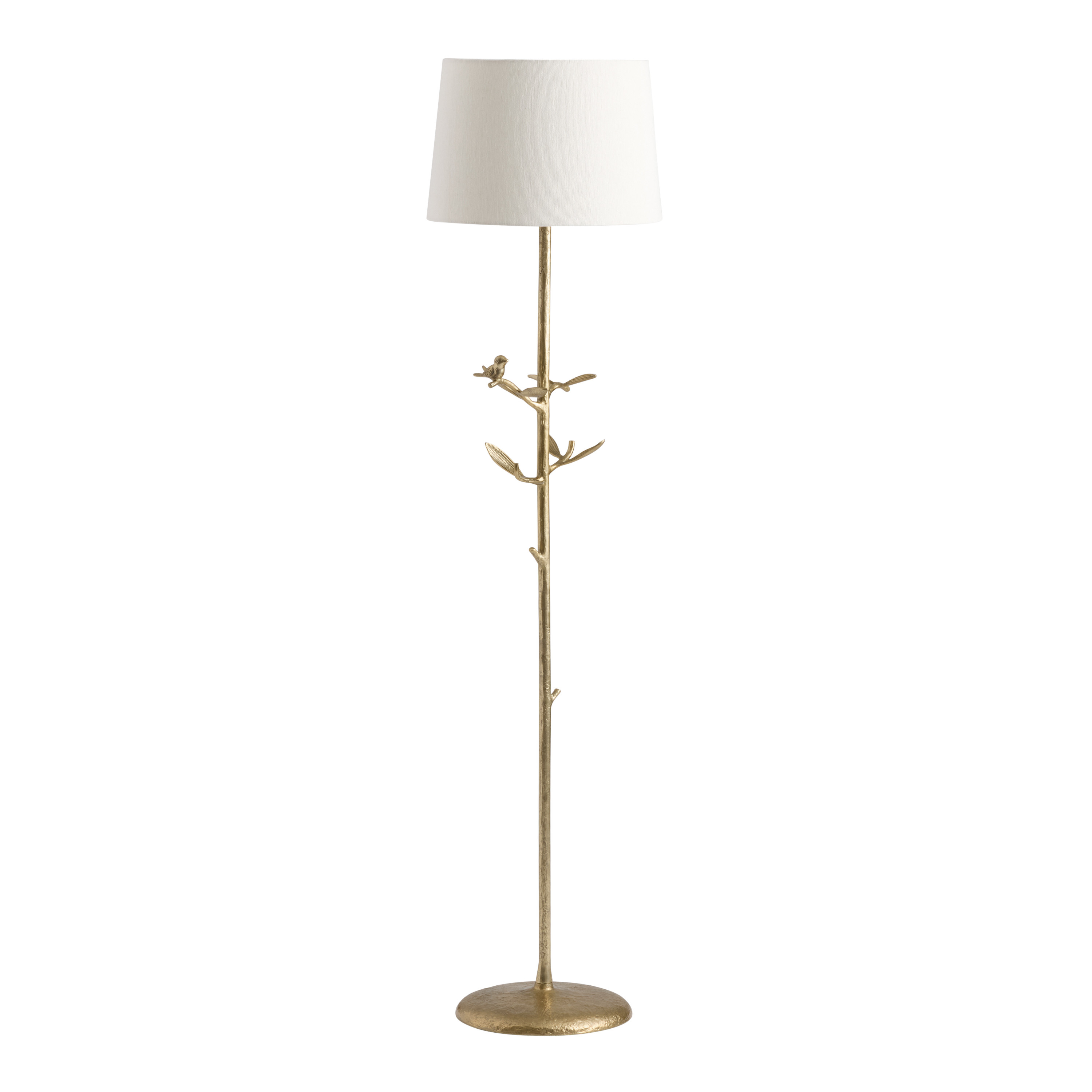 Gold Metal Birds on Branches Floor Lamp | World Market