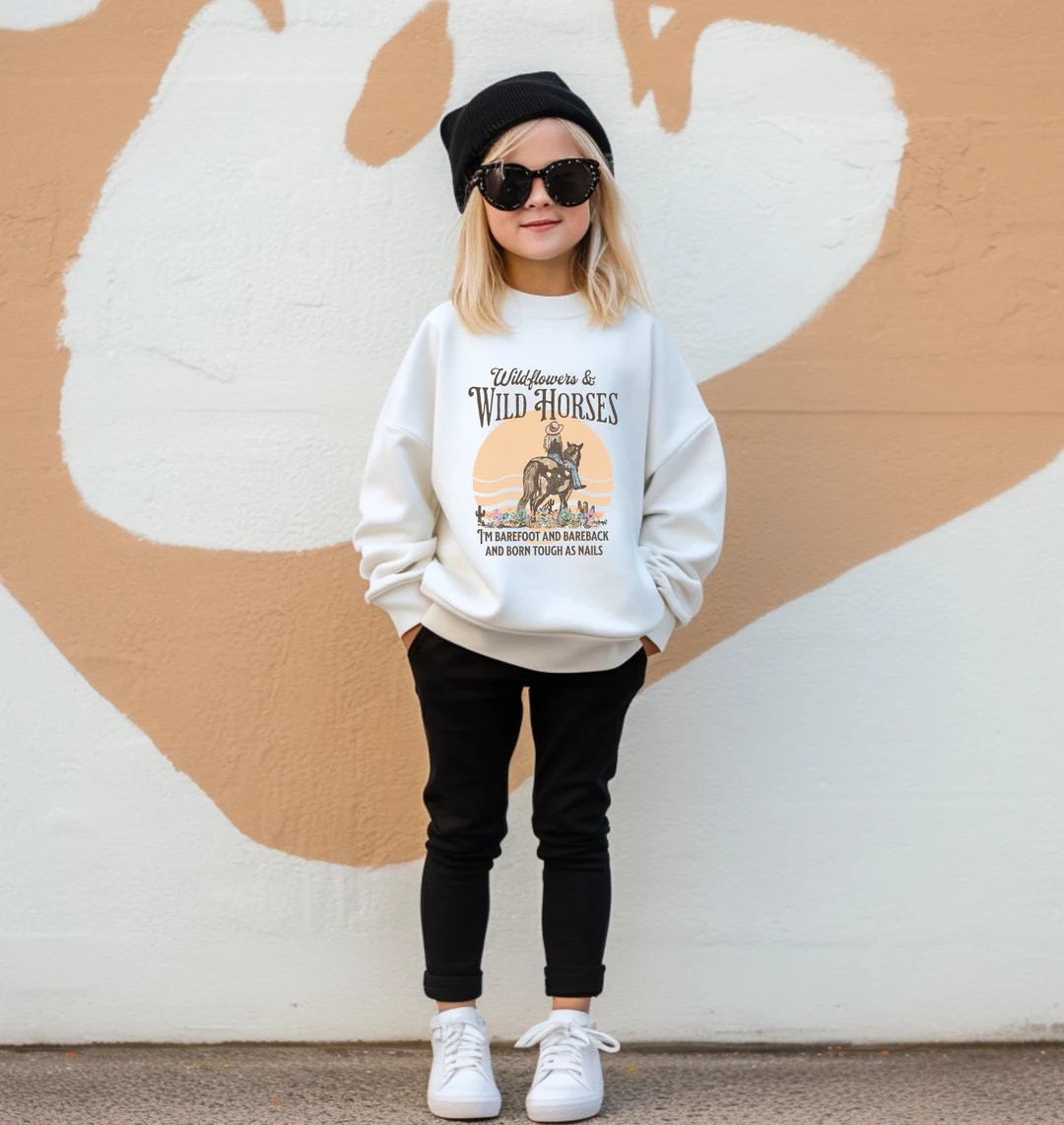 KIDS Lainey Wilson Sweatshirt | Country Concert Sweater for Lainey Fan | Wildflowers & Wild Horse... | Etsy (US)