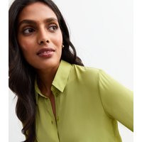 Women's Light Green Long Sleeve Shirt New Look | New Look (UK)