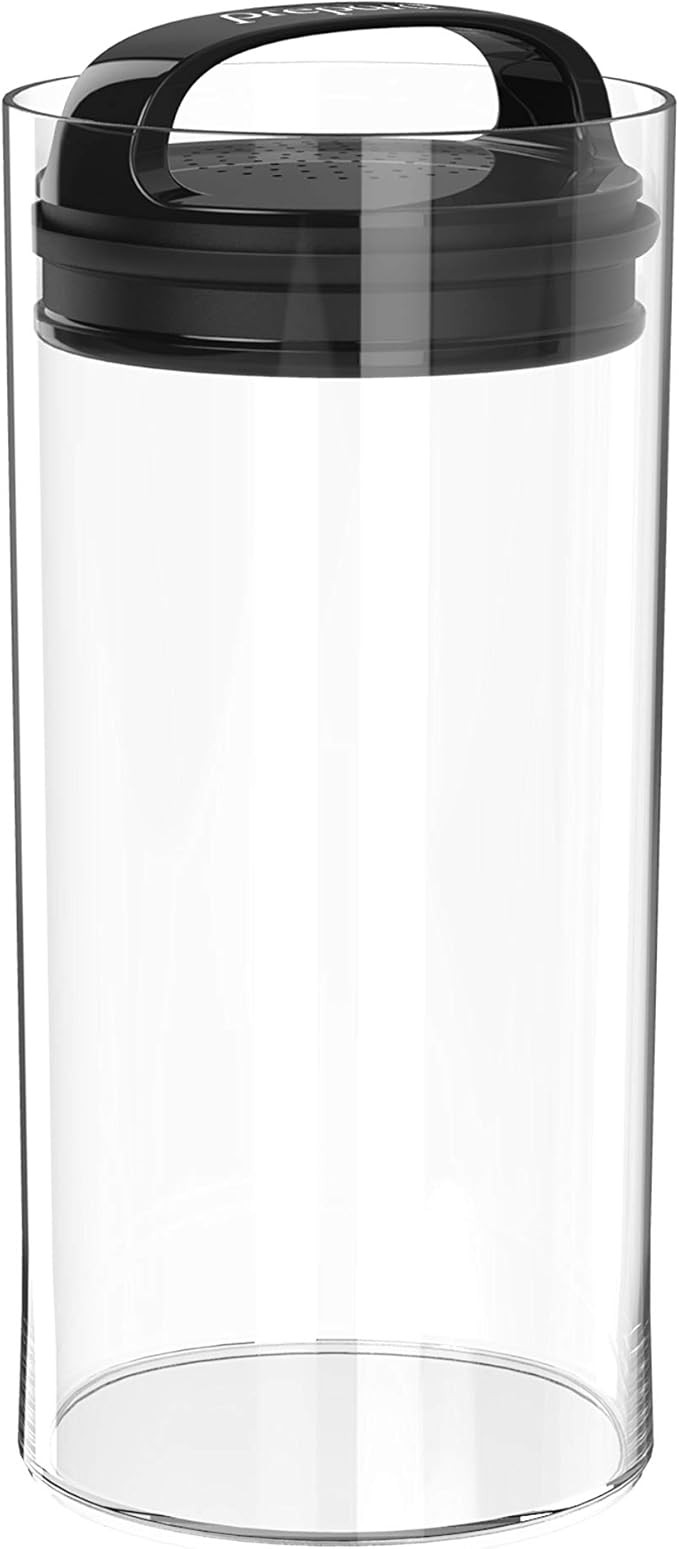Prepara Evak Fresh Saver, Medium-Tall Airless Canister with Black handle, 2.3 Quart, Clear | Amazon (US)