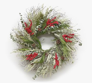 Dried Tidings of Comfort And Joy Wreath | Pottery Barn (US)