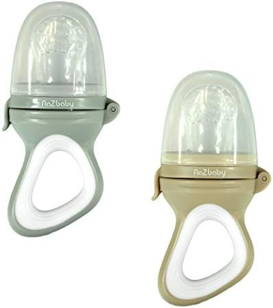 Amazon.com : RaZbaby Baby Solids/Frozen Fruit Feeder Pacifier, Infant Teether Toy 6M+, BPA-Free S... | Amazon (US)