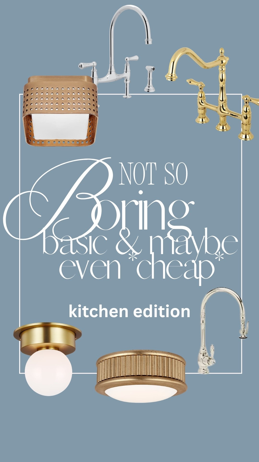 These beautiful kitchen accents will make your space feel anything but boring or basic! See all my kitchen tips in my latest video