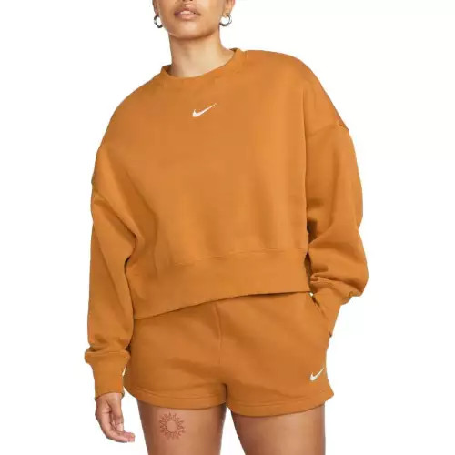 Women's Nike Sportswear Phoenix Fleece Cropped Oversized Crew Neck Sweatshirt | Scheels