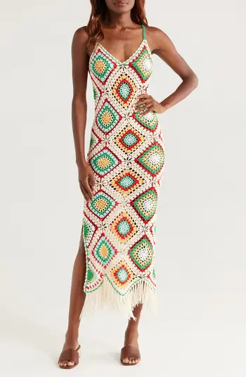 Crochet Maxi Cover-Up Dress | Nordstrom
