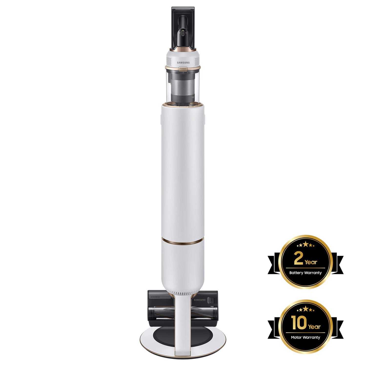 Samsung Bespoke Jet with All in One Clean Station Cordless Pet Stick Vacuum (Convertible To Handheld) in White | VS20A9580VW | Lowe's