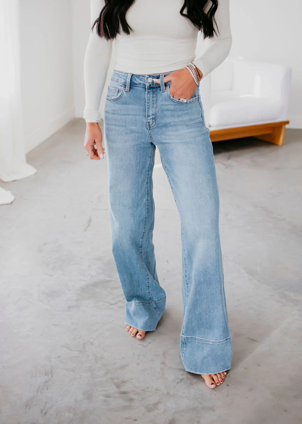 Tala Vervet Wide Leg Jean | Lauriebelles