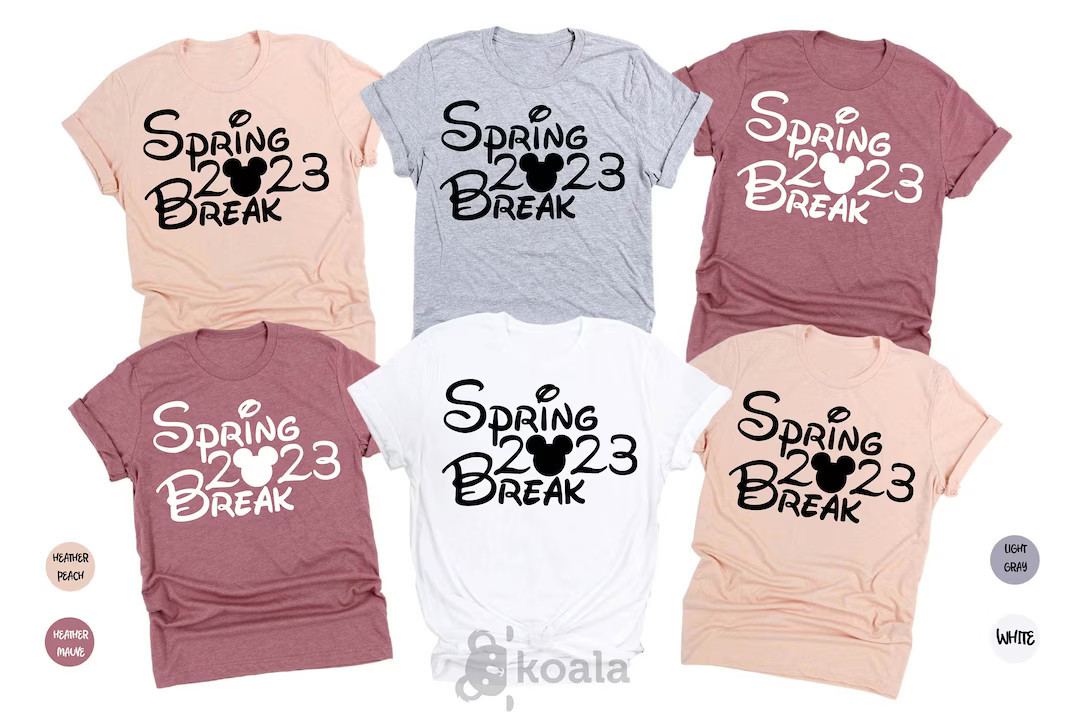 Disney 2023 Spring Break Squad Shirt, Disney Family Shirt, Disneyland Shirt, Disneyworld Shirt, D... | Etsy (US)