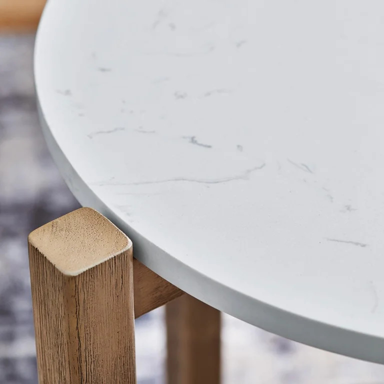 Better Homes & Gardens Round Marble End Table | Walmart (US)