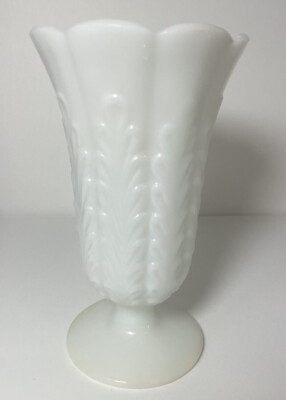 Vintage E.O.BRODY CO Large White Milk Glass Flower Fern Vase 9" M5200 Cleveland | eBay US