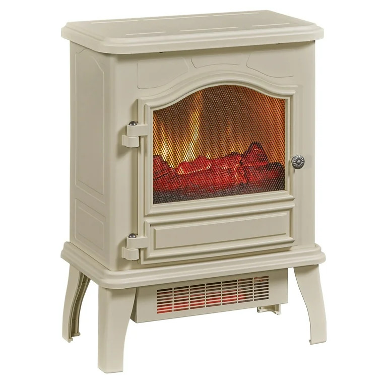 ChimneyFree Powerheat Infrared Quartz Electric Stove Heater, Cream | Walmart (US)