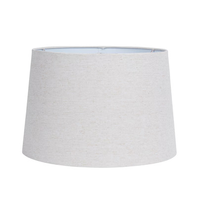 allen + roth 10-in x 15-in Natural Fabric Drum Lamp Shade | Lowe's