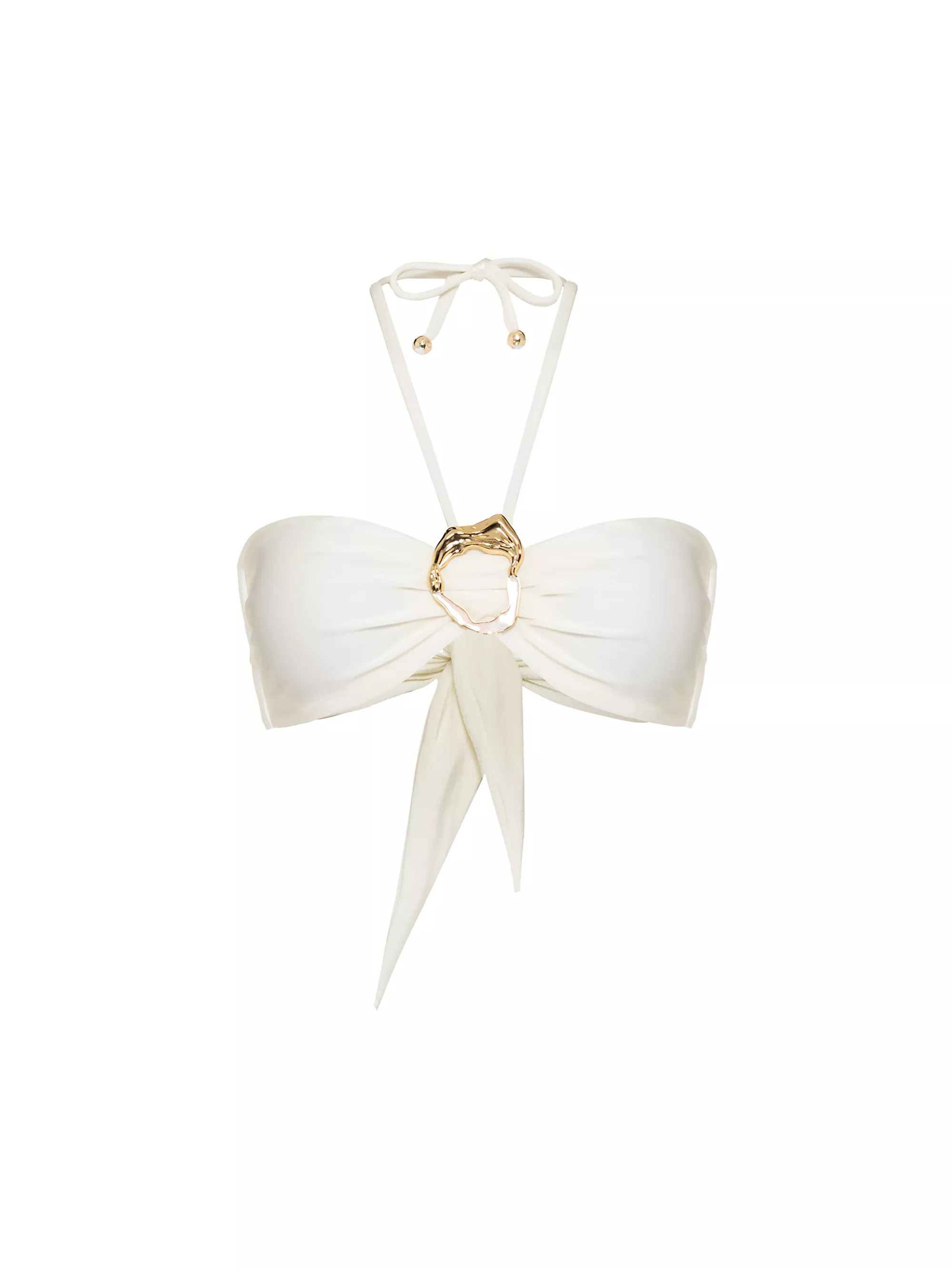 Jersey Sands Embellished Halterneck Bikini Top | Saks Fifth Avenue