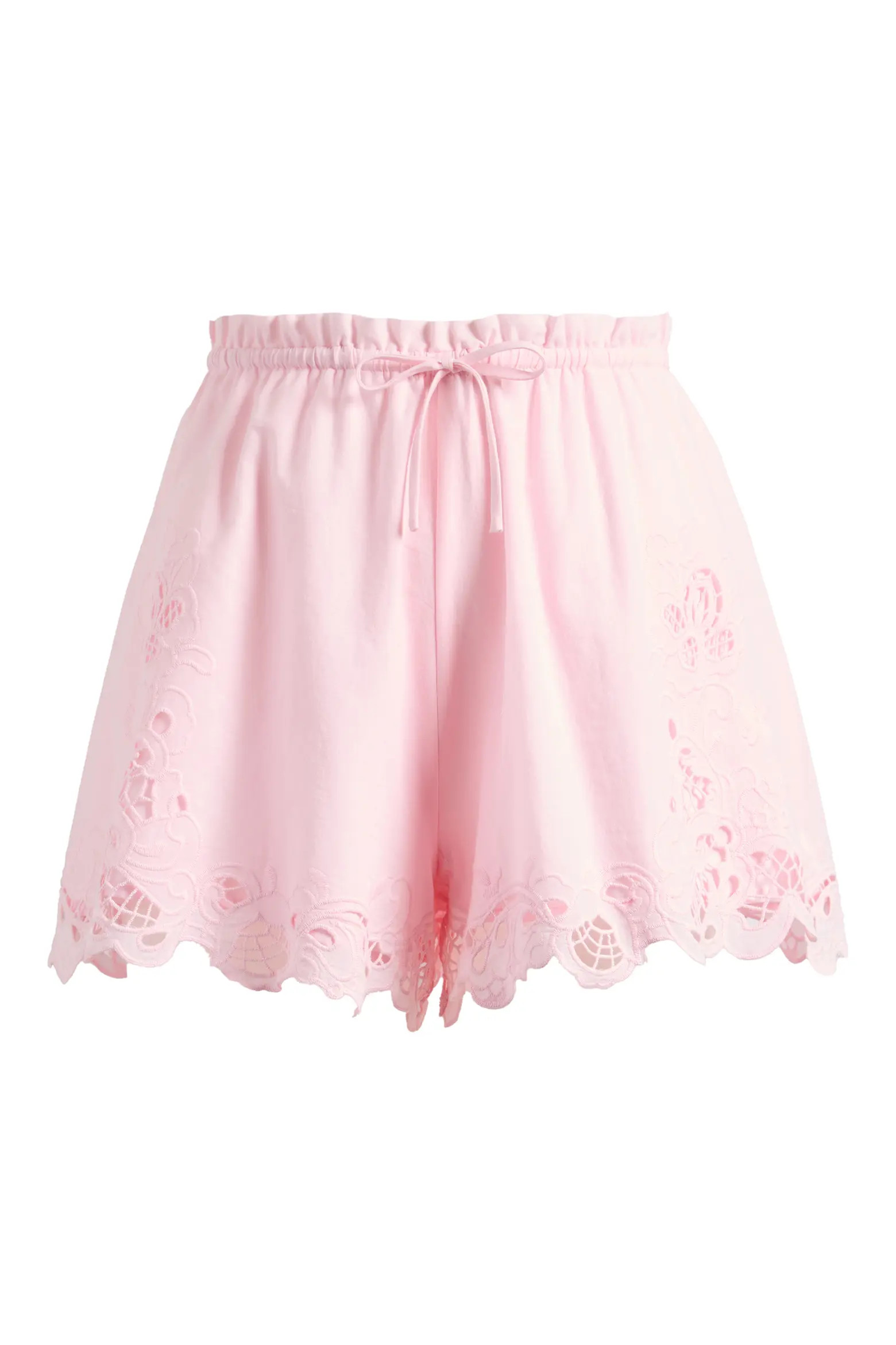 x Hannah Lovey Porter Lola Cotton Eyelet Drawstring Shorts (Nordstrom Exclusive) (Women) | Nordst... | Nordstrom