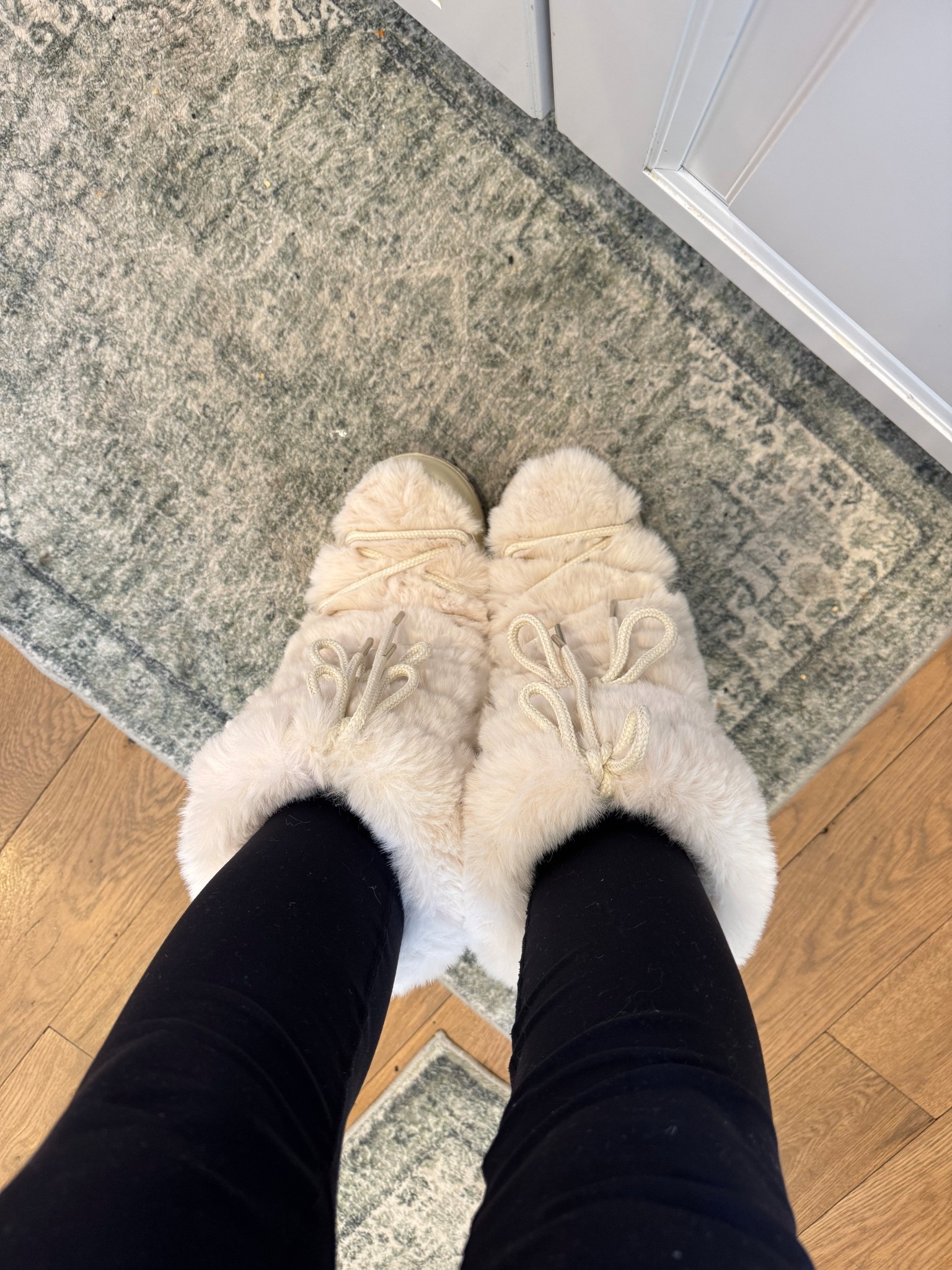 So comfy! And true to size! I’m wearing the 6-7 