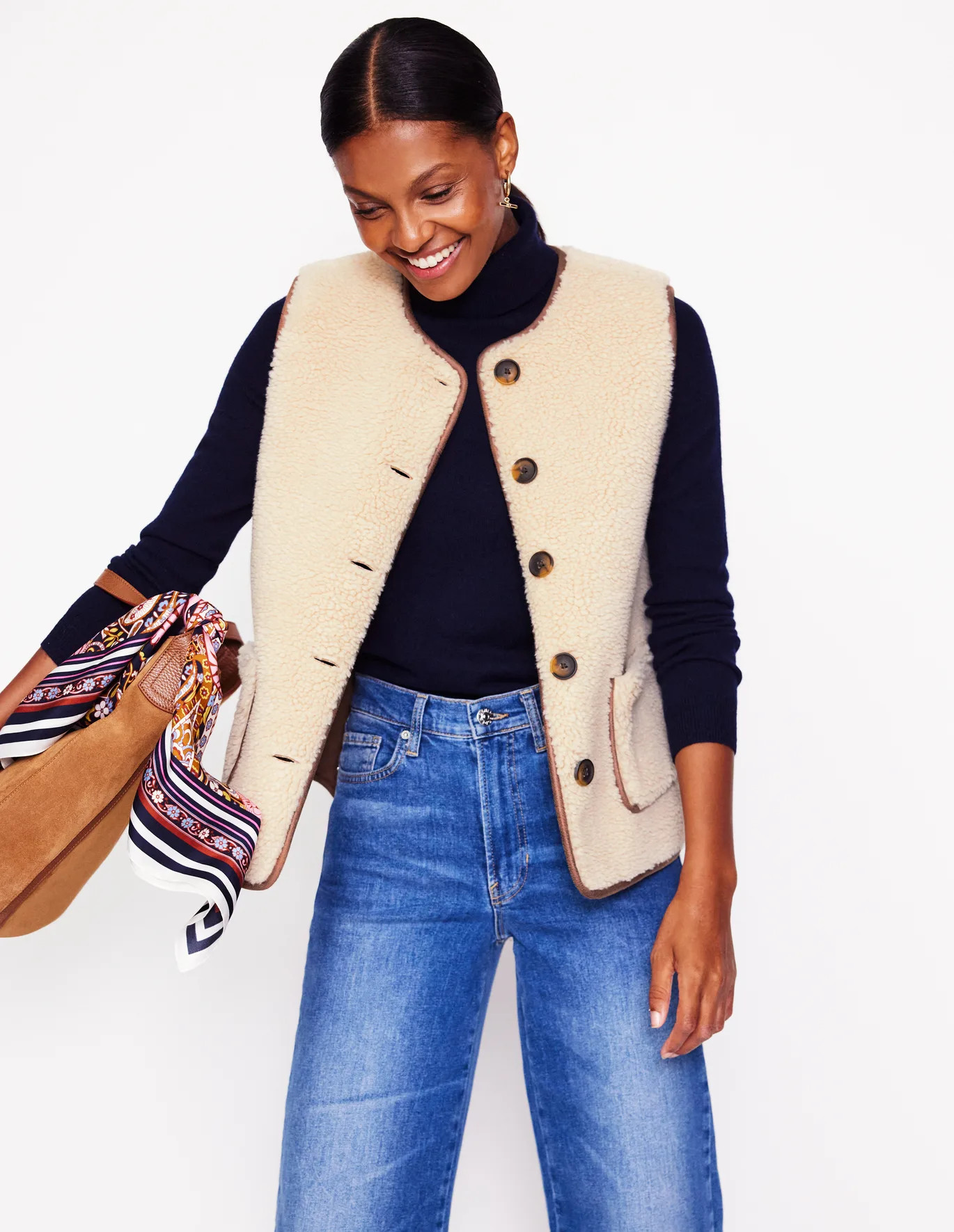 Clerkenwell Borg Button Gilet | Boden (US)