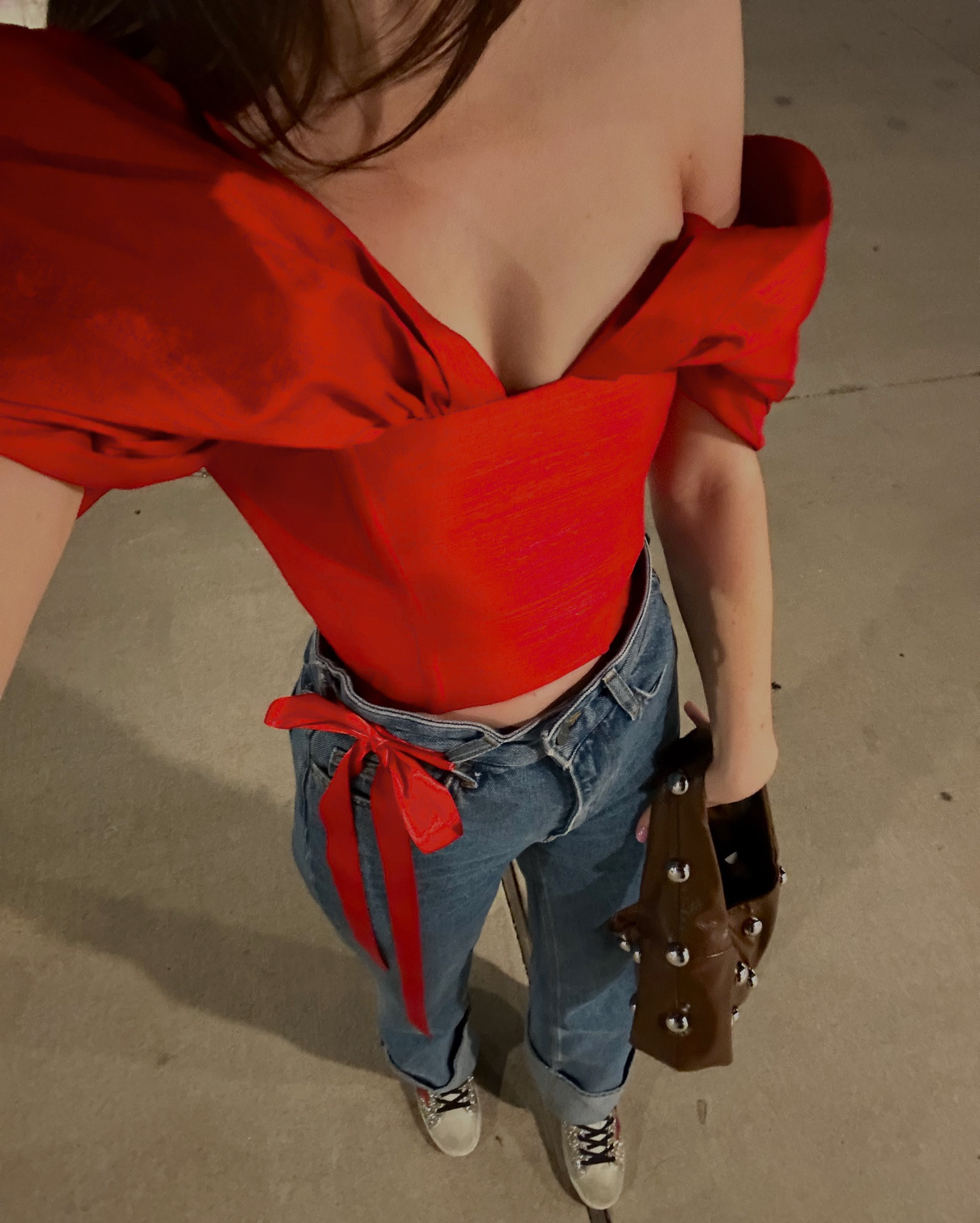 Red Valentines Outfit! 

The top is a thrifted Rozie Corset. Couldn’t find this top so i tagged a similar top. Jeans are H&M. Purse is Zara Fall 2024. With Golden Gooses

#LTKShoeCrush #LTKNYFW #LTKFindsUnder50