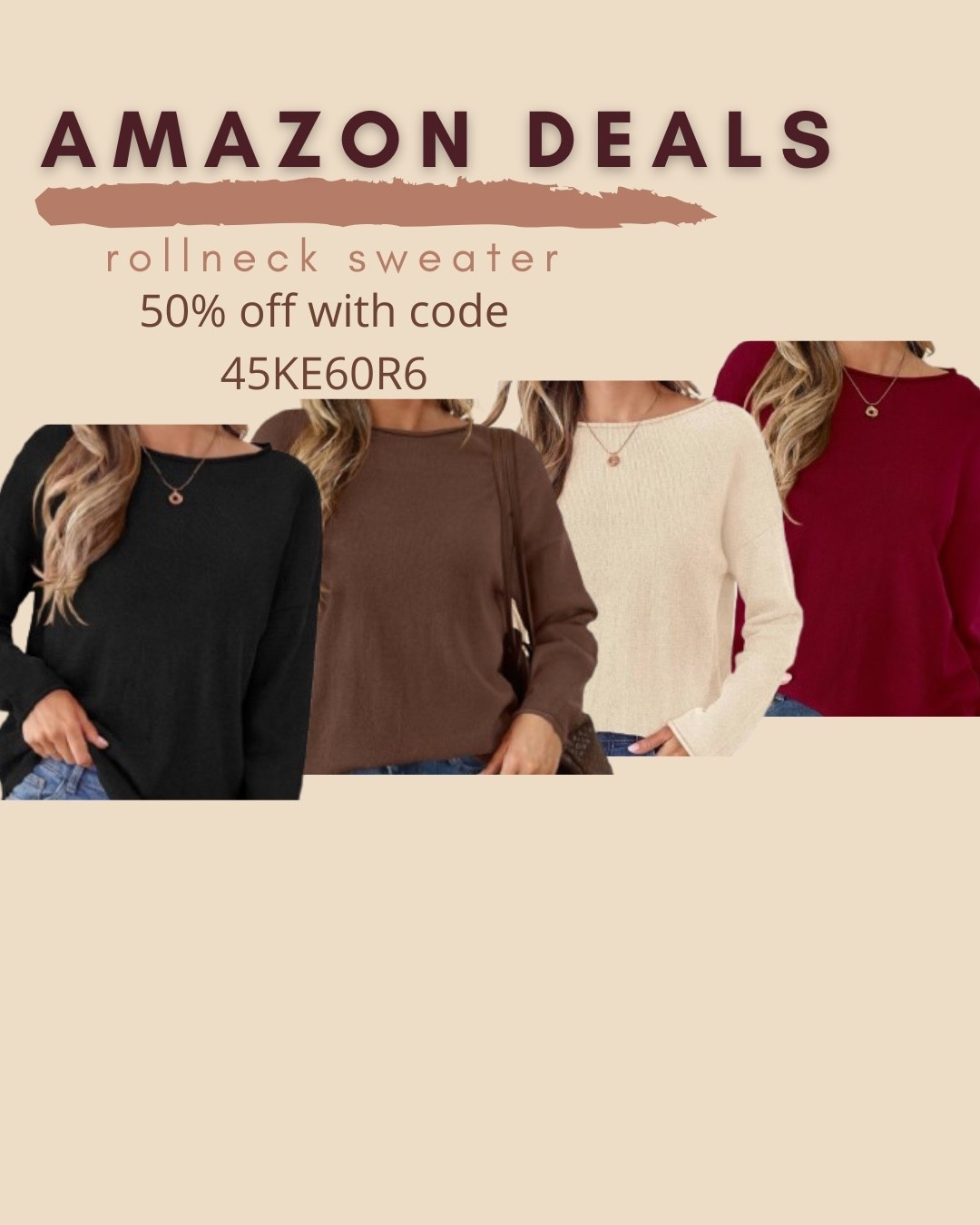 $10 ends 9/30

Amazon fashion
Amazon deals
Rollneck sweater

#LTKSaleAlert