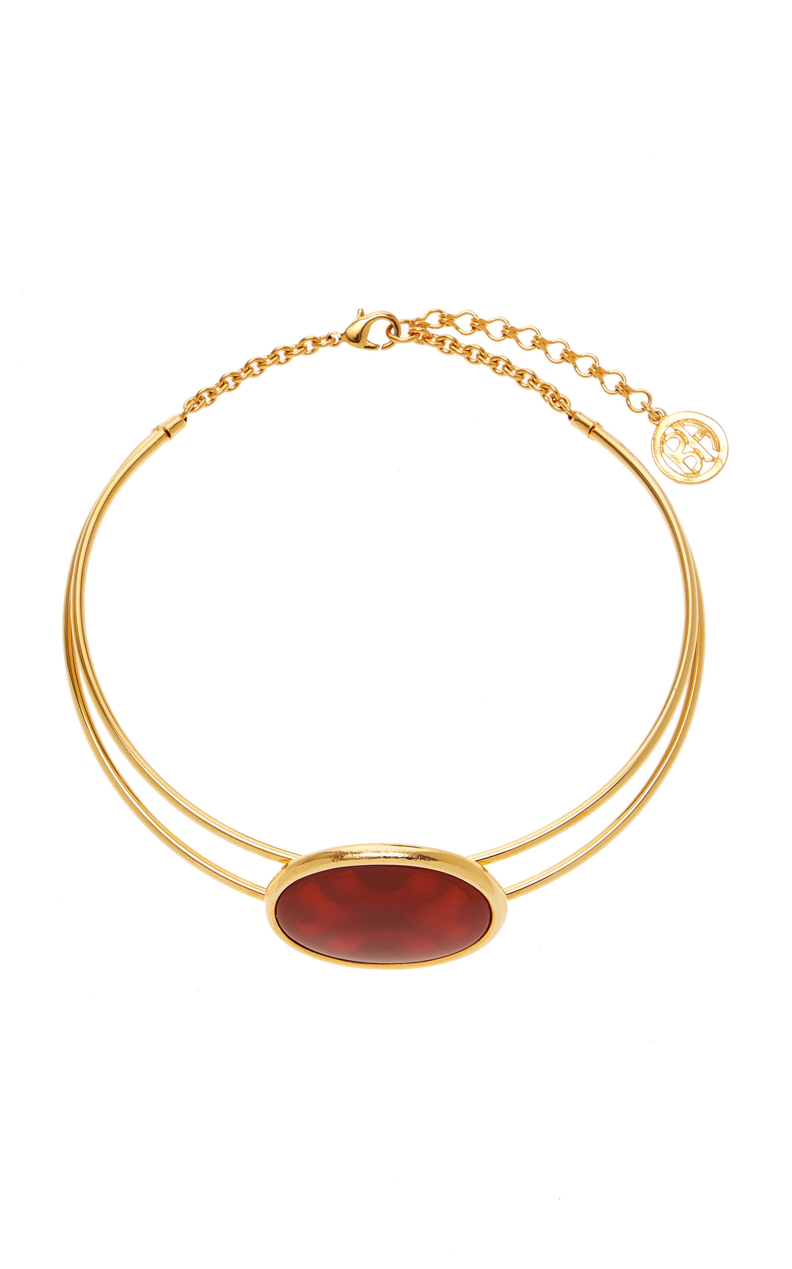 Exclusive Stone 24K Gold-Plated Necklace | Moda Operandi (Global)
