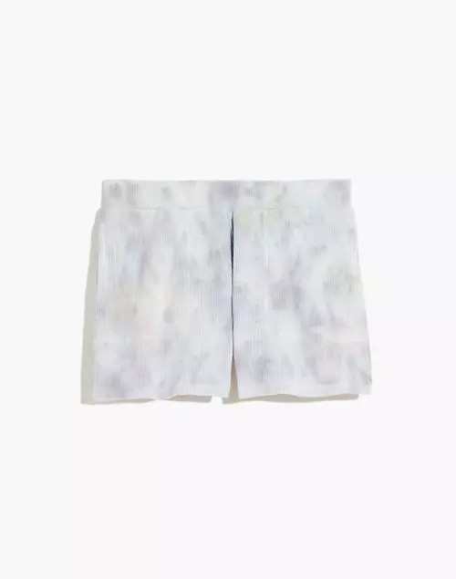 MWL Waffle Pull-On Sweatshorts in Tie-Dye | Madewell