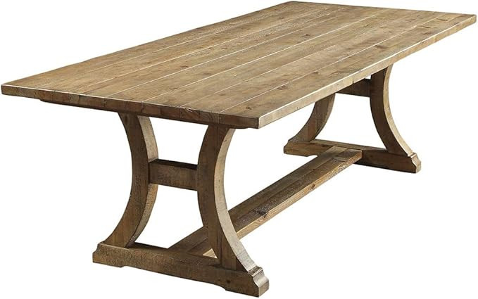 Furniture of America Gissi Cottage Rectangle Wood Dining Table, Rustic Pine | Amazon (US)