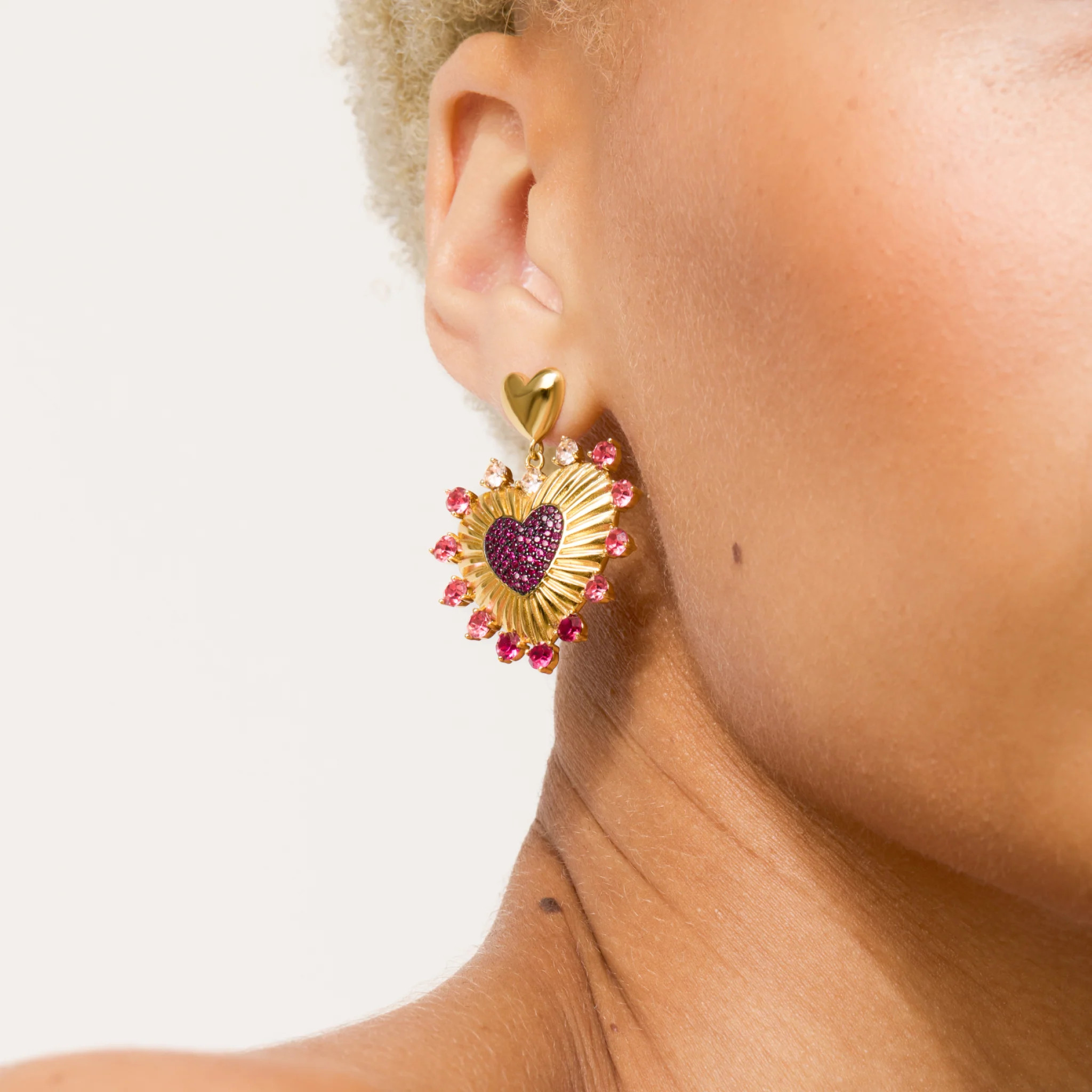 Aura Heart Earrings | Hillberg & Berk | Hillberg & Berk