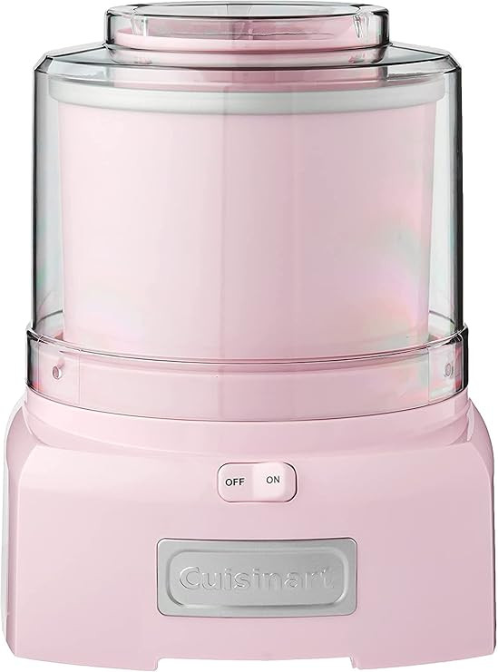 Cuisinart ICE-21PK Frozen Yogurt - Ice Cream & Sorbet Maker, Pink, 1.5 Quart | Amazon (US)
