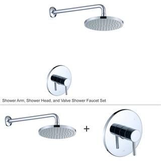 LUXIER Single-Handle 1-Spray Shower Faucet with Valve in Chrome (Valve Included)-SS-B01-TC-V - Th... | The Home Depot